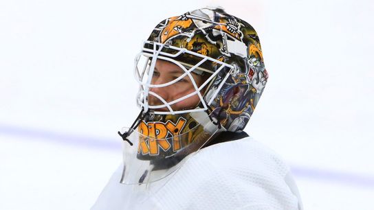 Jarry returns to ice ahead of morning skate taken at PPG Paints Arena (Penguins)